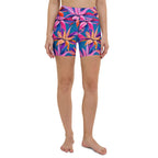 Neon Flower Rush Yoga Shorts