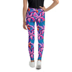 Neon Flower Rush Youth Leggings