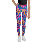 Neon Flower Rush Youth Leggings