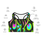 Neon Frenzy Sports Bra