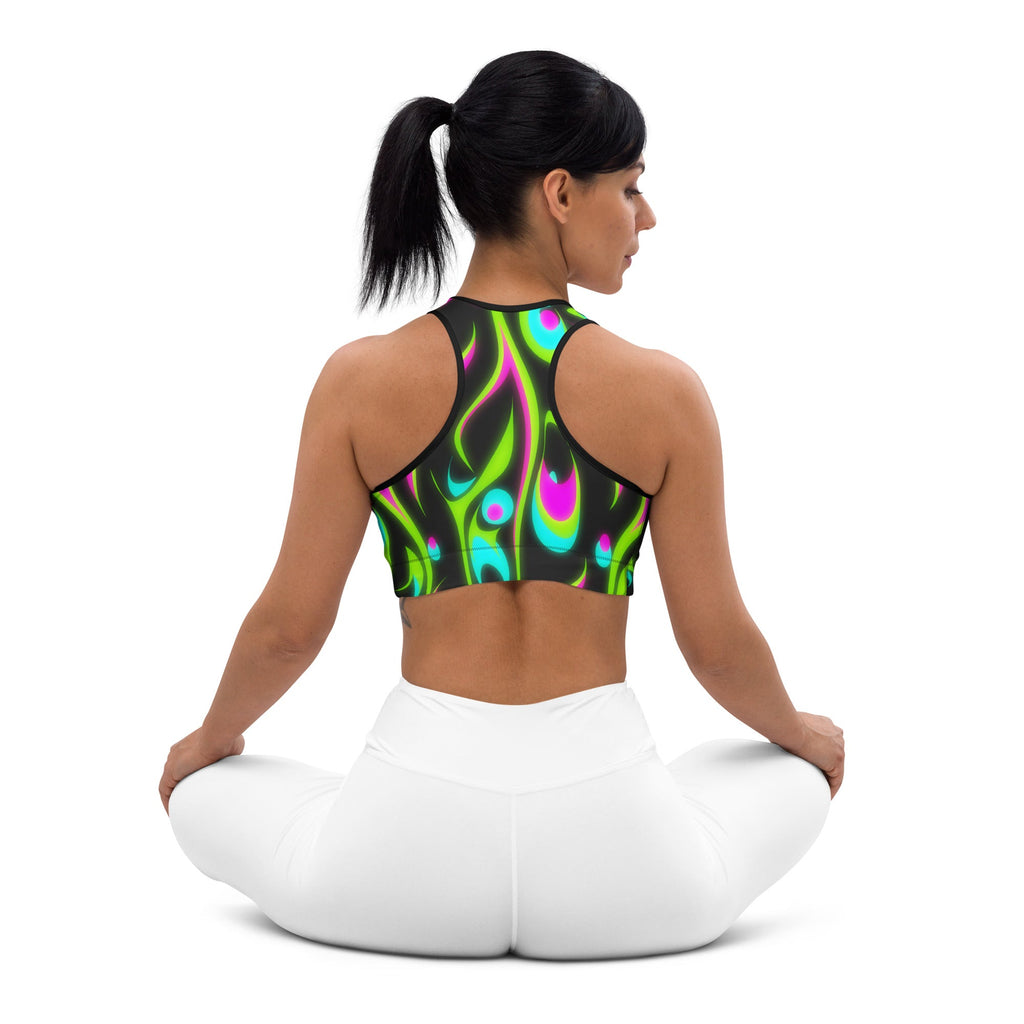 Neon Frenzy Sports Bra