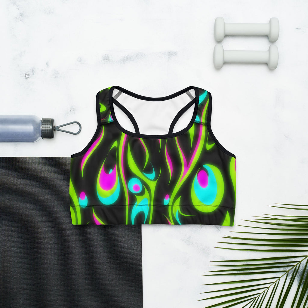 Neon Frenzy Sports Bra
