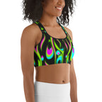Neon Frenzy Sports Bra