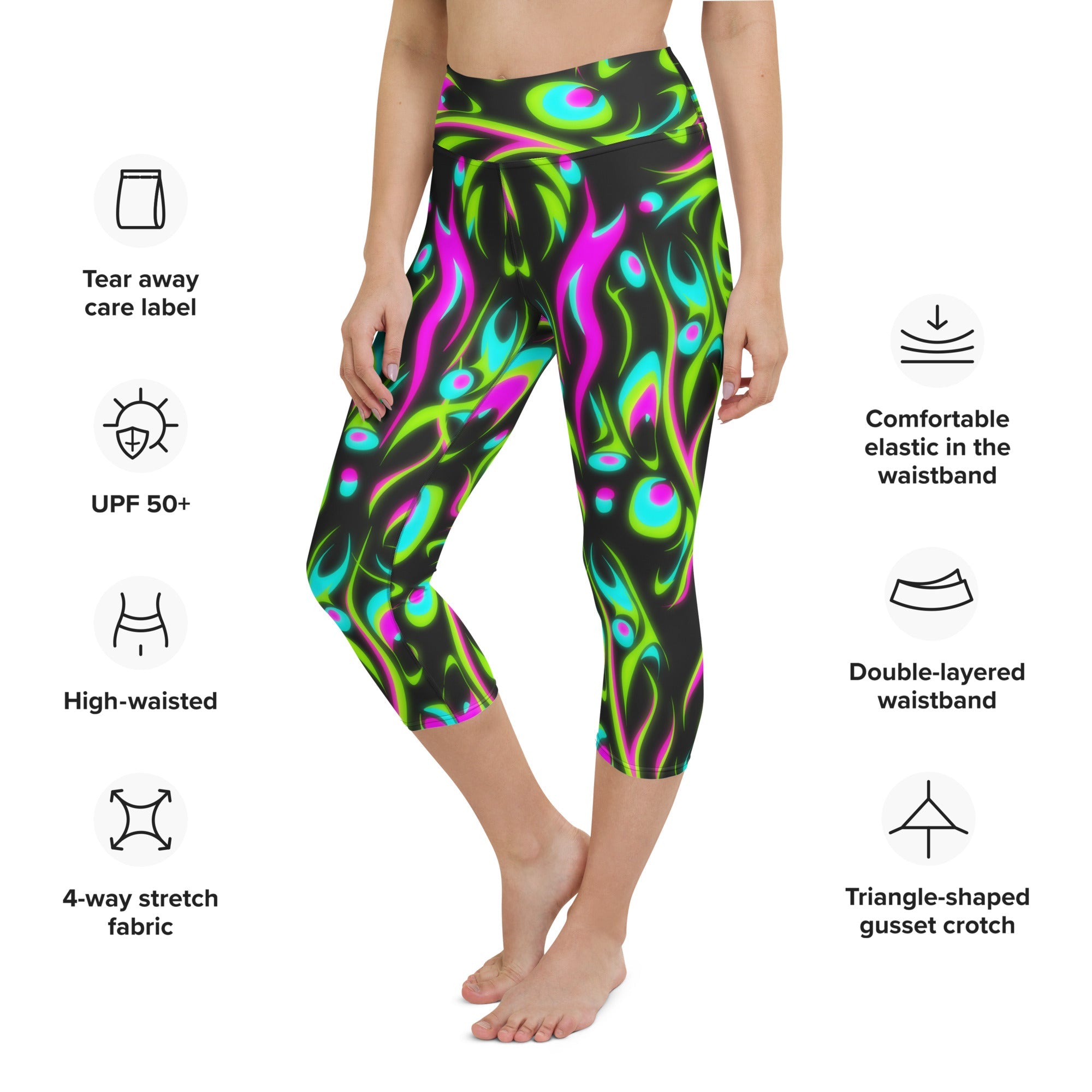 Neon Frenzy Yoga Capris