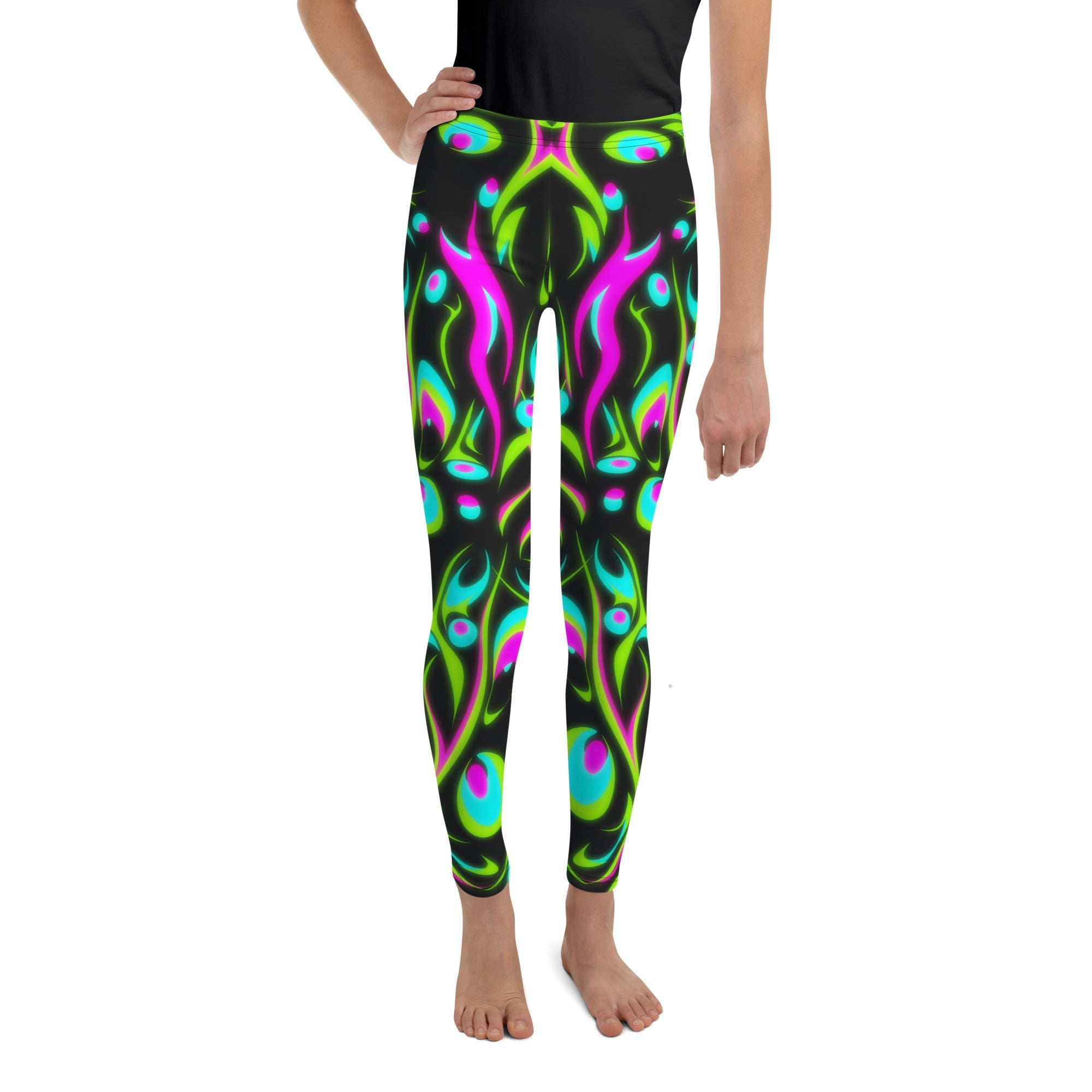 Neon Frenzy Youth Leggings