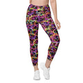 Neon Heart Leggings With Pockets
