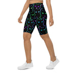 Neon Kitties Biker Shorts
