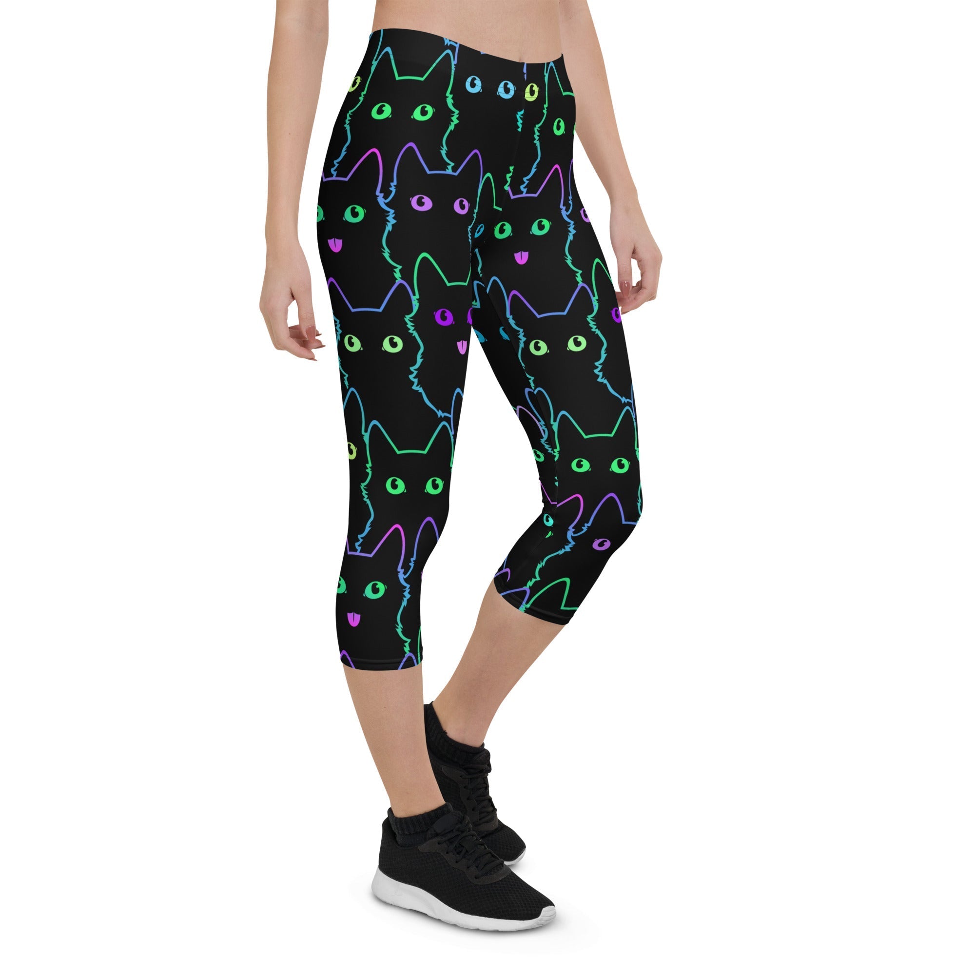 Neon Kitties Capris