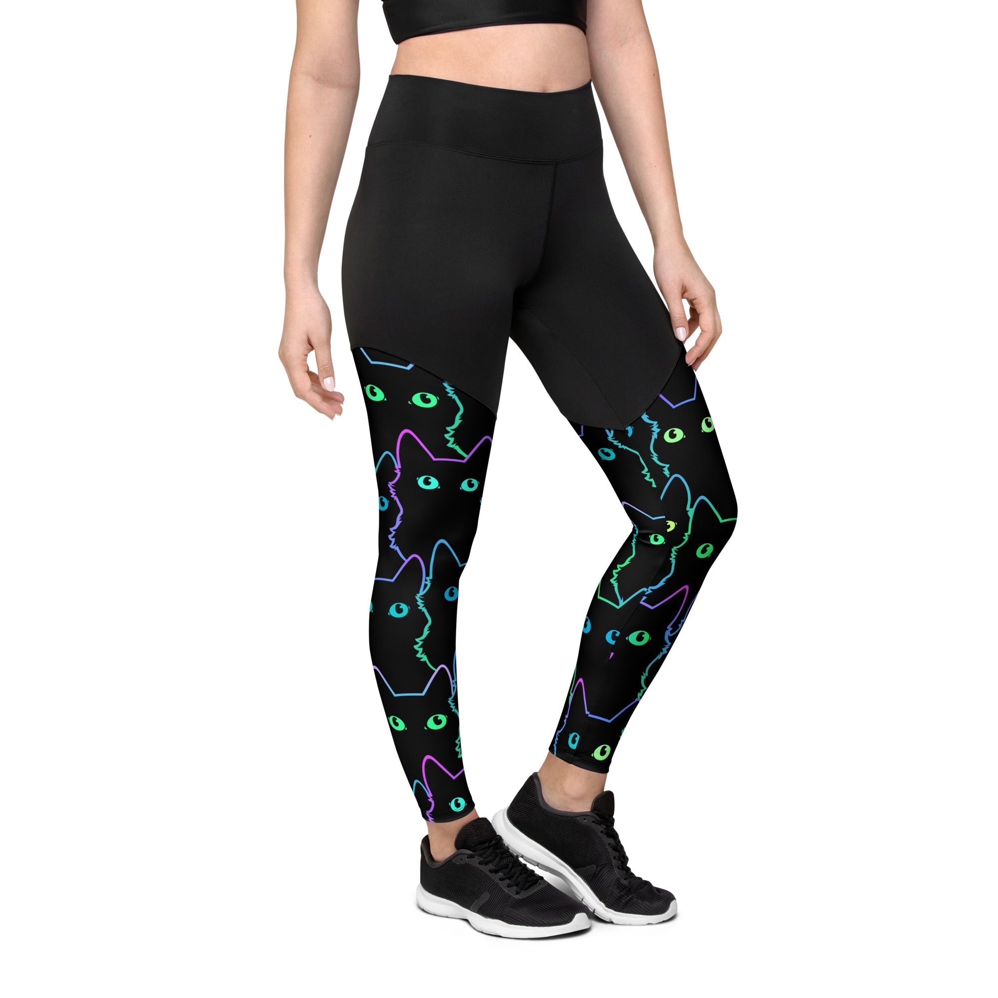 Neon Kitties Compression Leggings