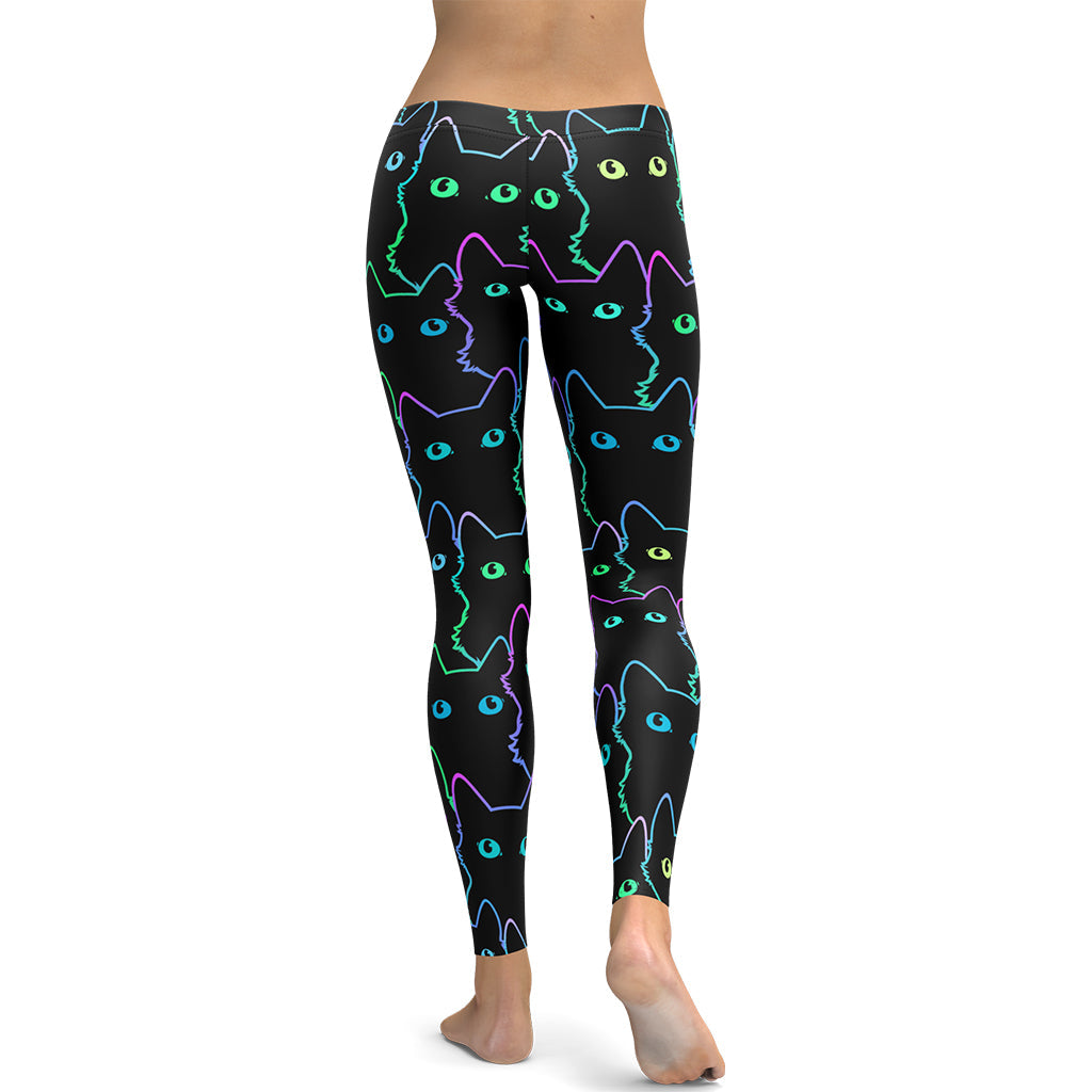 Neon Kitties Leggings