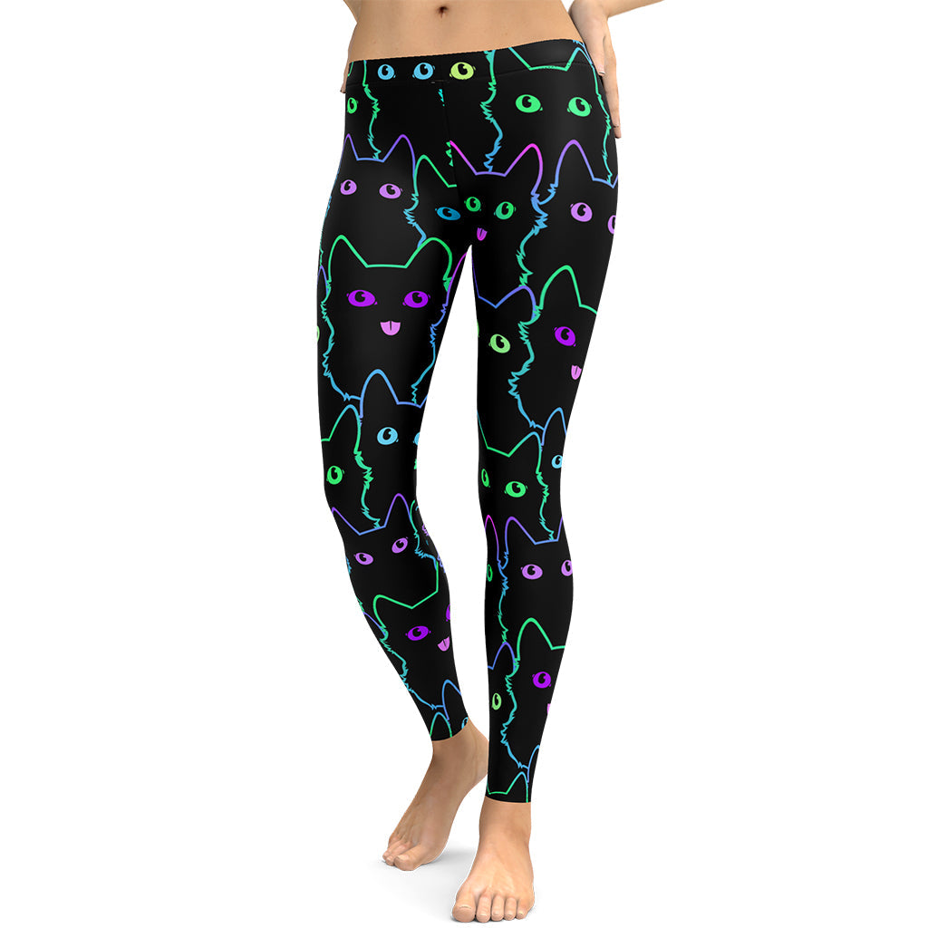 Neon Kitties Leggings