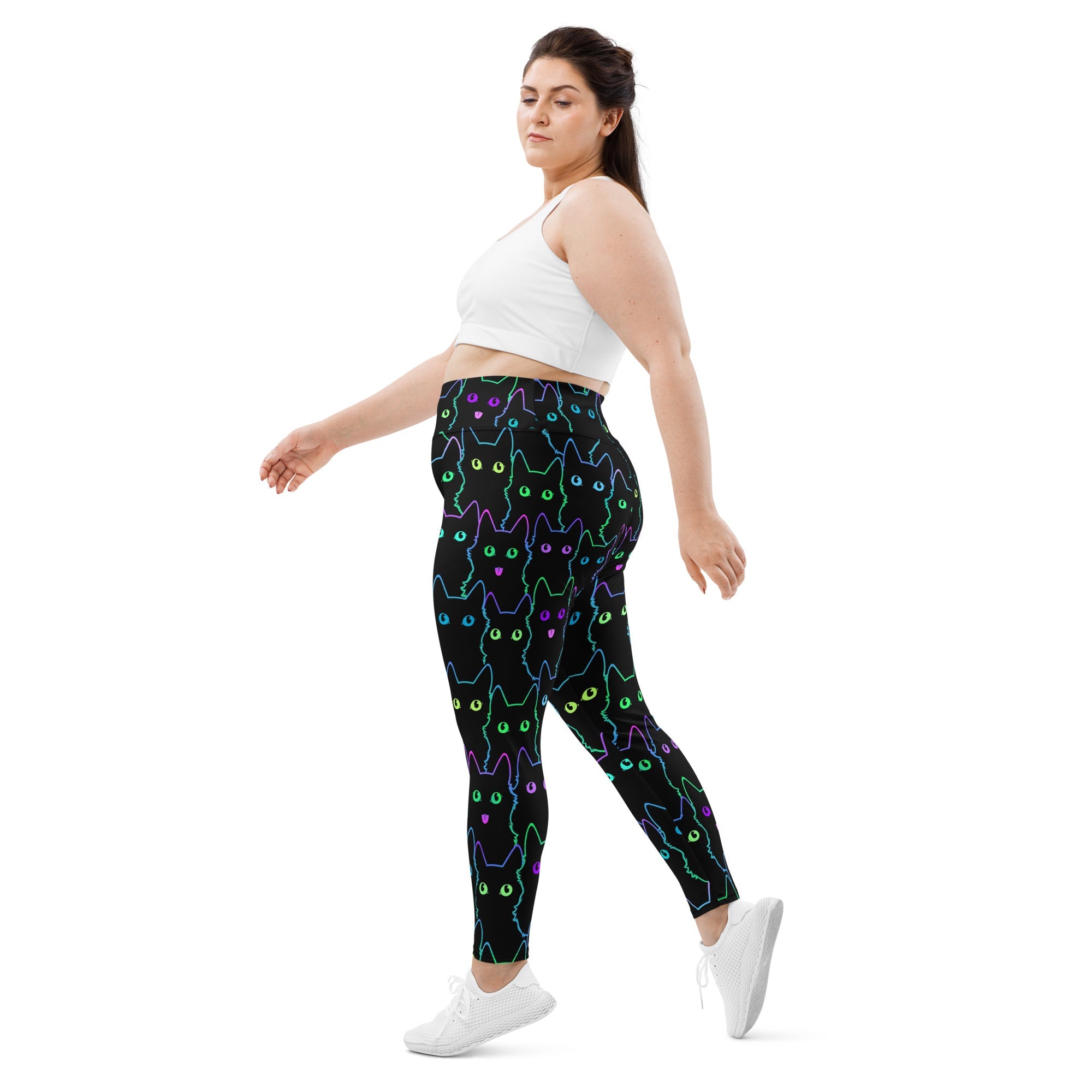 Neon Kitties Plus Size Leggings