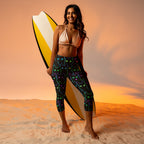 Neon Kitties Yoga Capris