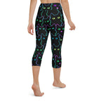 Neon Kitties Yoga Capris
