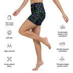 Neon Kitties Yoga Shorts