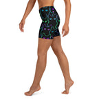 Neon Kitties Yoga Shorts