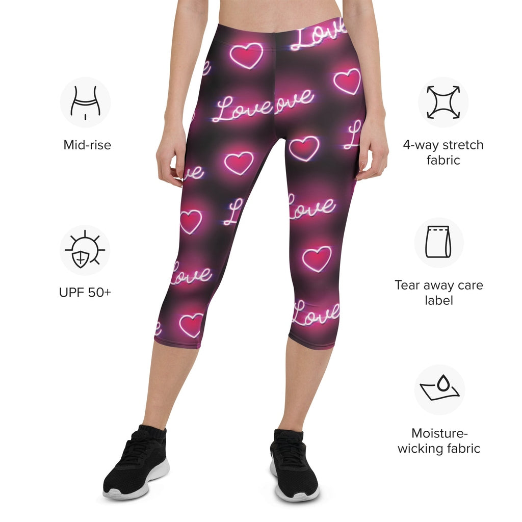 Neon Love Capris