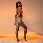 Neutral Leopard Biker Shorts