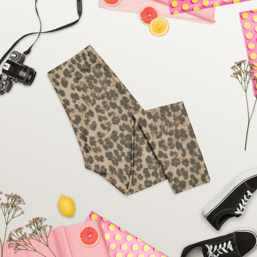 Neutral Leopard Capris