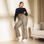 Neutral Leopard Flare Leggings