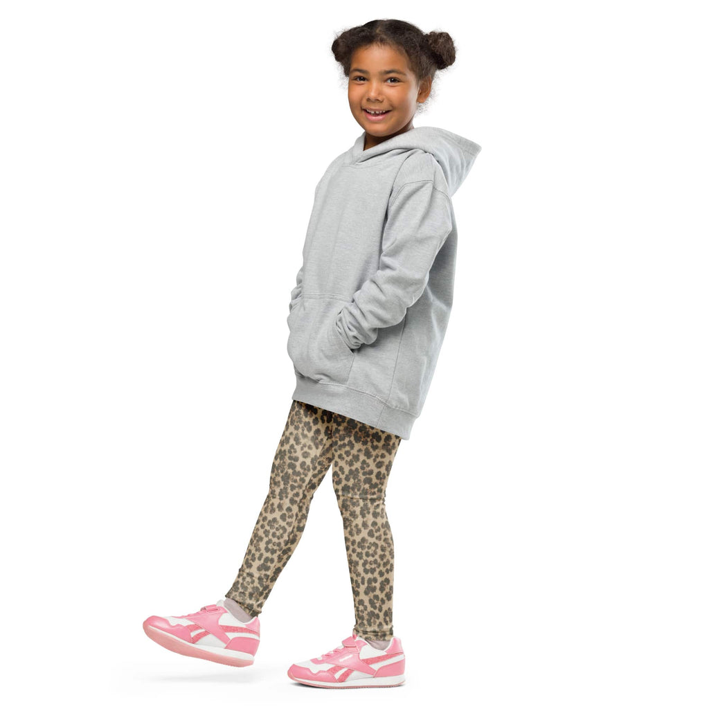 Neutral Leopard Kid's Leggings