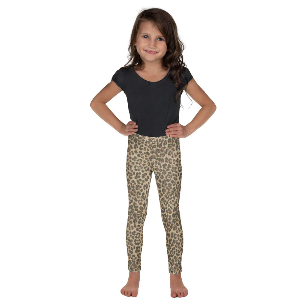 Neutral Leopard Kid's Leggings