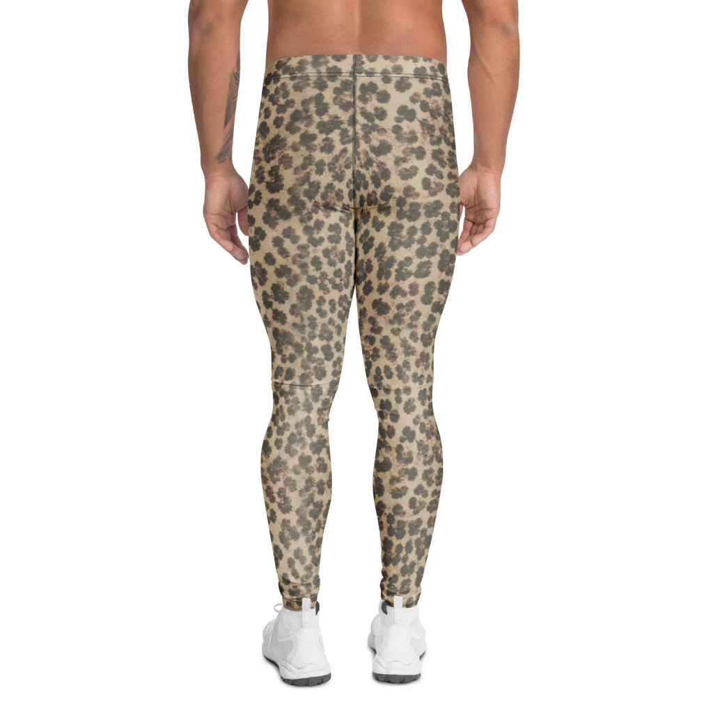 Neutral Leopard Men's Leggings