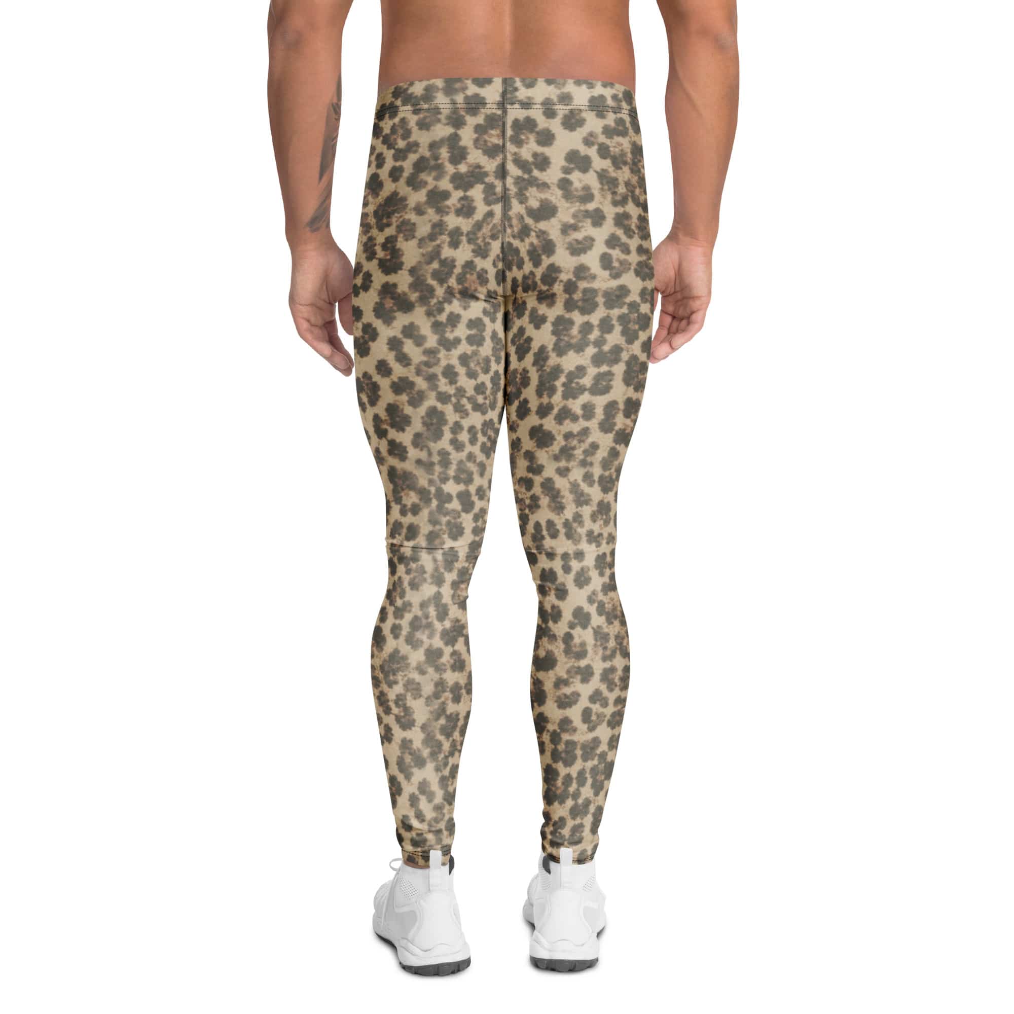 Neutral Leopard Men's Leggings
