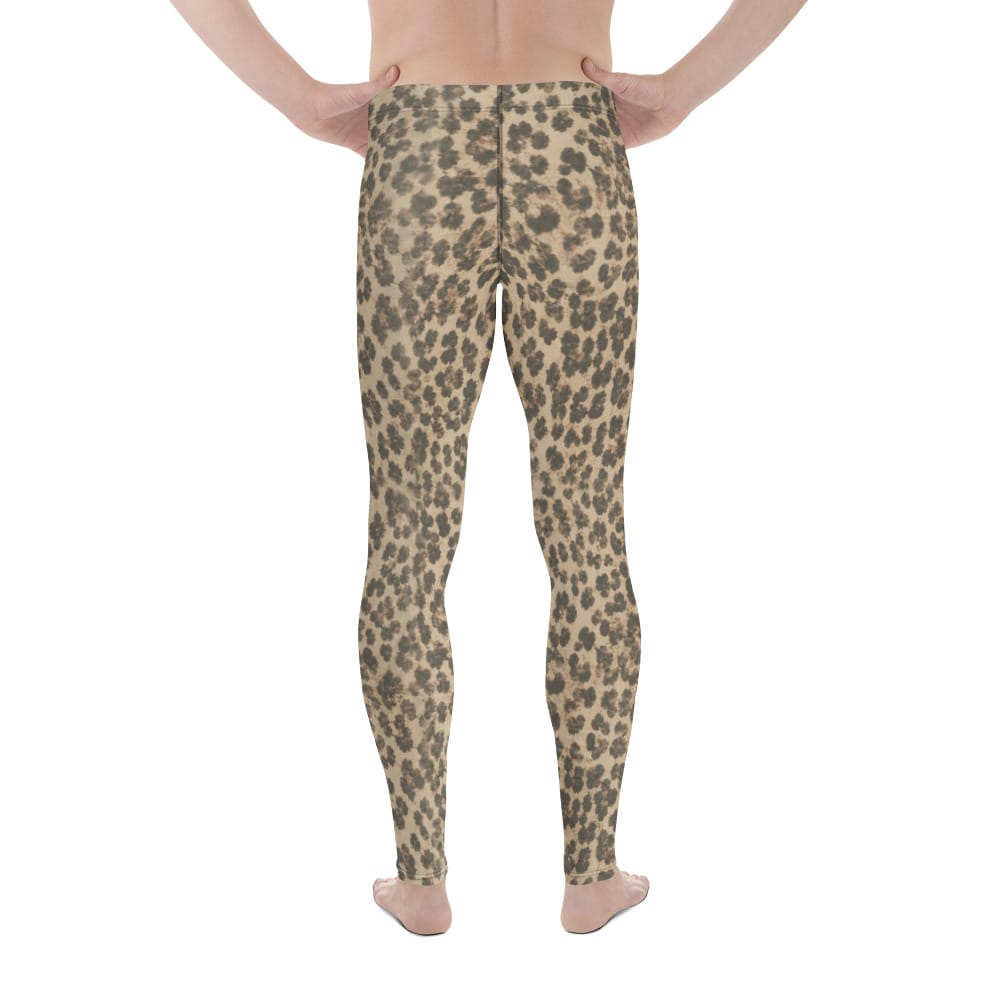 Neutral Leopard Men's Leggings
