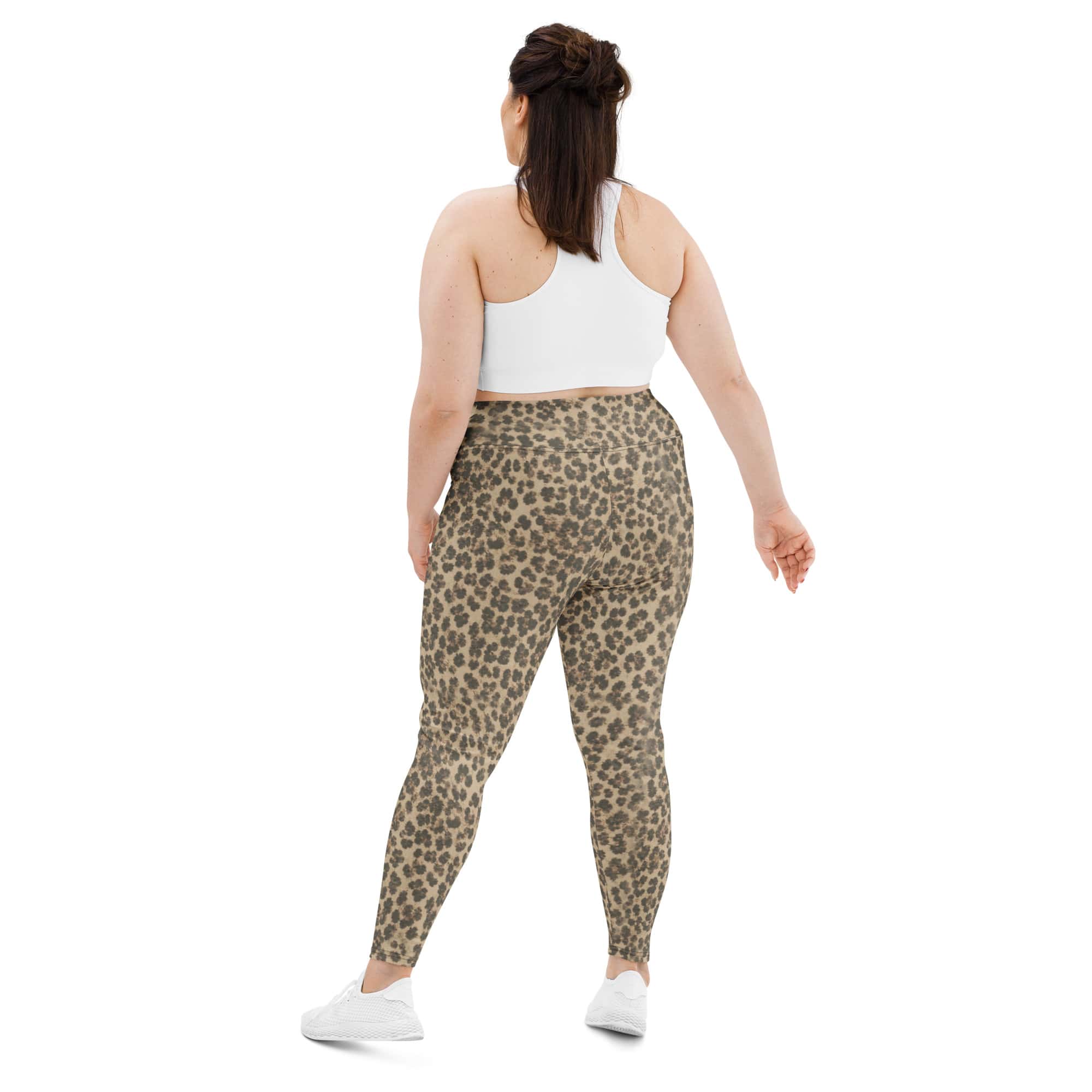 Neutral Leopard Plus Size Leggings