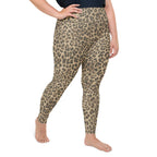 Neutral Leopard Plus Size Leggings