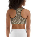 Neutral Leopard Sports Bra