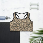 Neutral Leopard Sports Bra