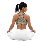Neutral Leopard Sports Bra