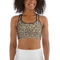 Neutral Leopard Sports Bra