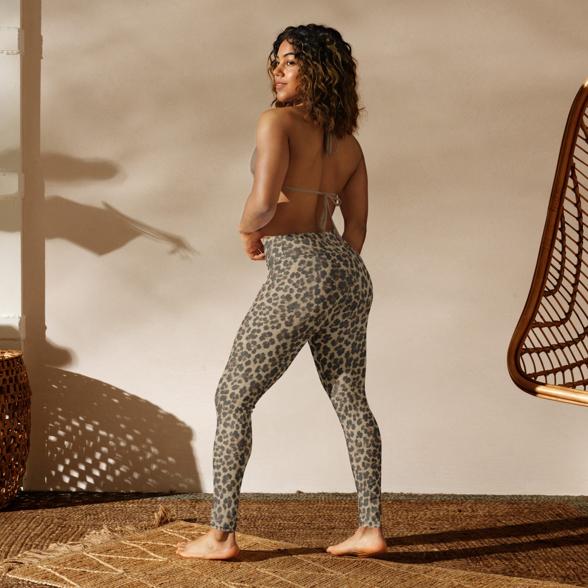 Neutral Leopard Yoga Leggings