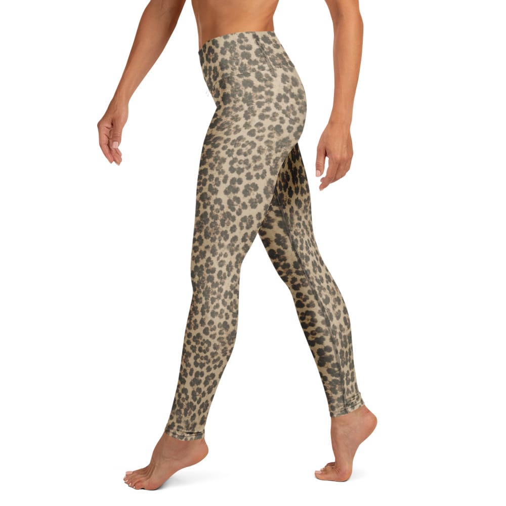 Neutral Leopard Yoga Leggings
