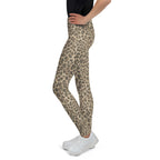 Neutral Leopard Youth Leggings
