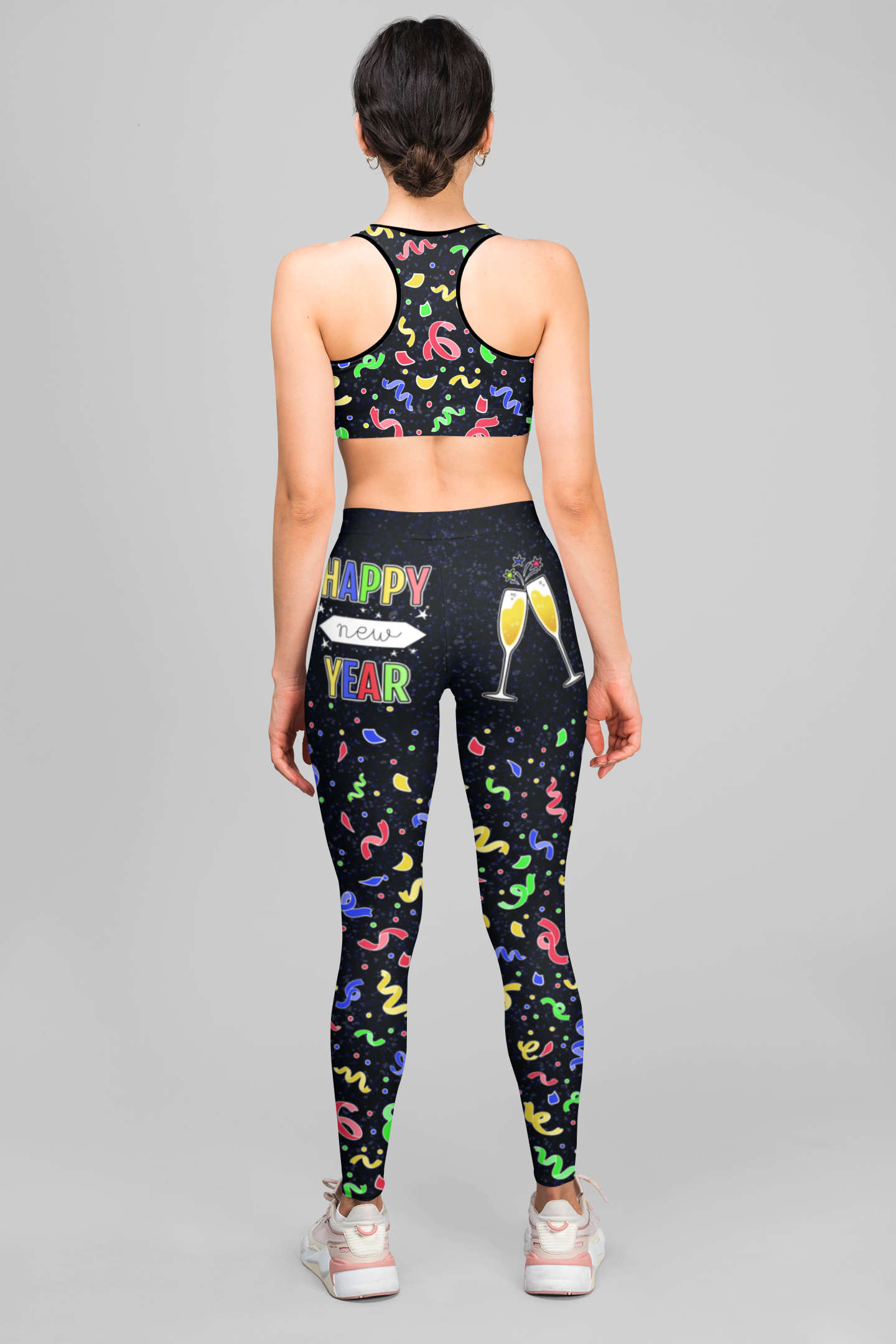 New Year Cheers Sports Bra