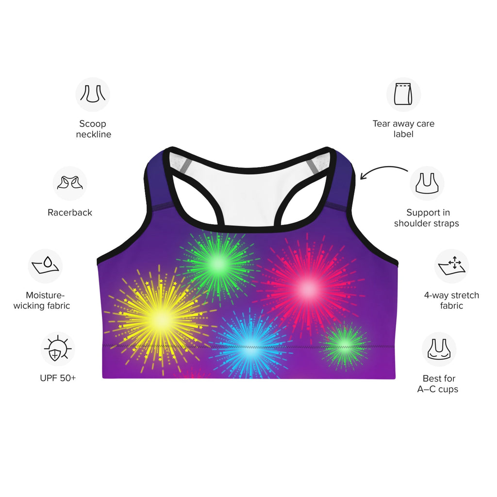 New Year City Sports Bra