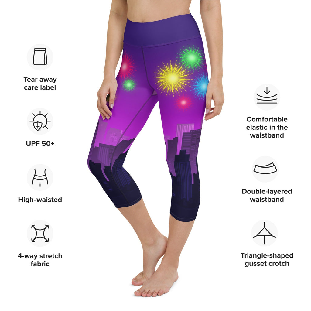 New Year City Yoga Capris
