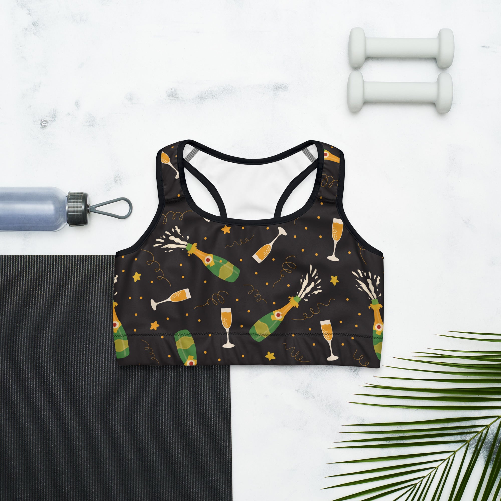 New Year's Toast Sports Bra