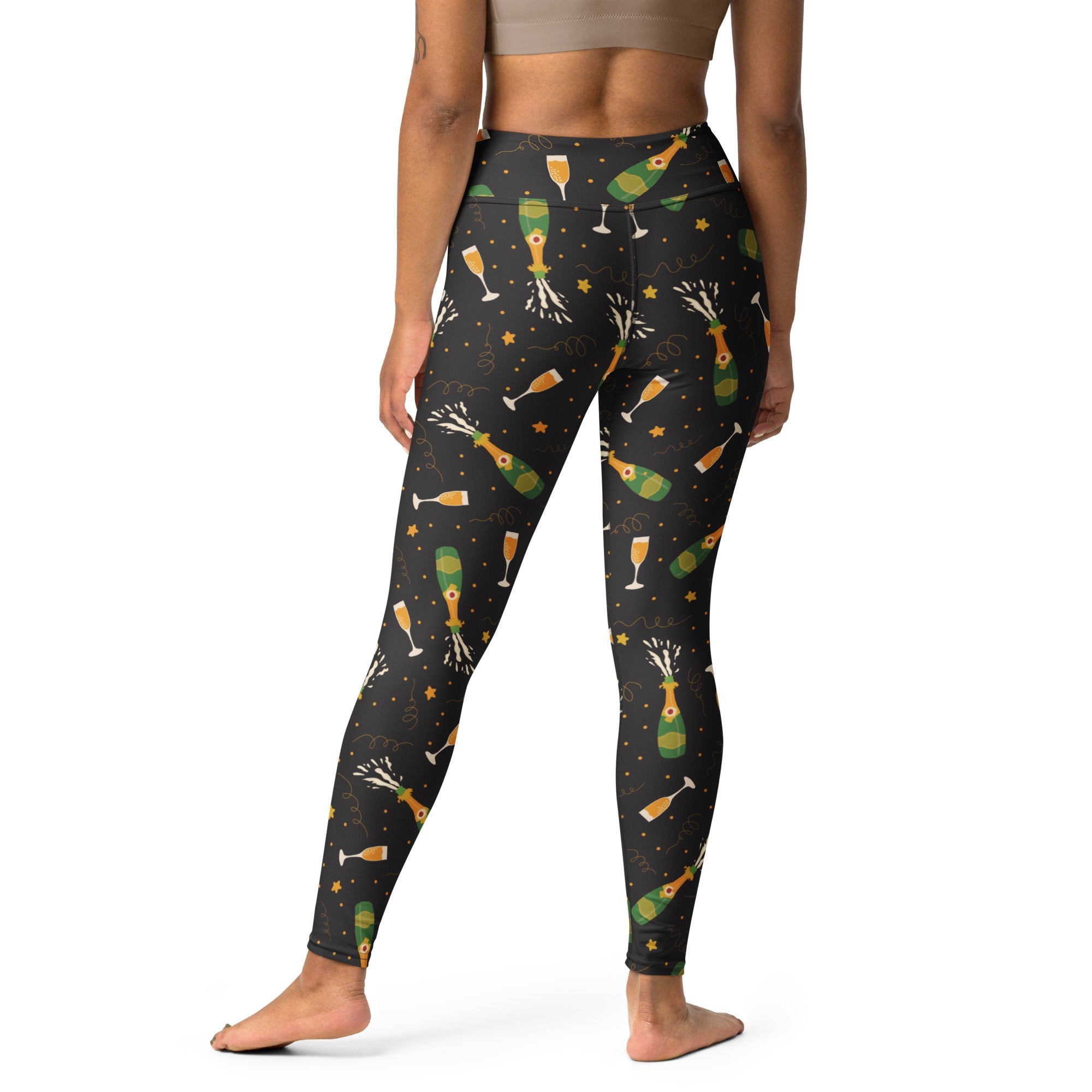 New Year's Toast Yoga Leggings