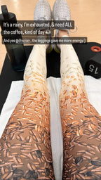 Ombre Coffee Beans Yoga Leggings