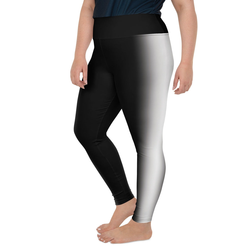 Ombre Optical Illusion Slimming Plus Size Leggings
