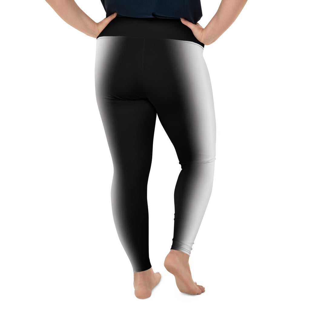 Ombre Optical Illusion Slimming Plus Size Leggings
