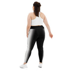 Ombre Optical Illusion Slimming Plus Size Leggings