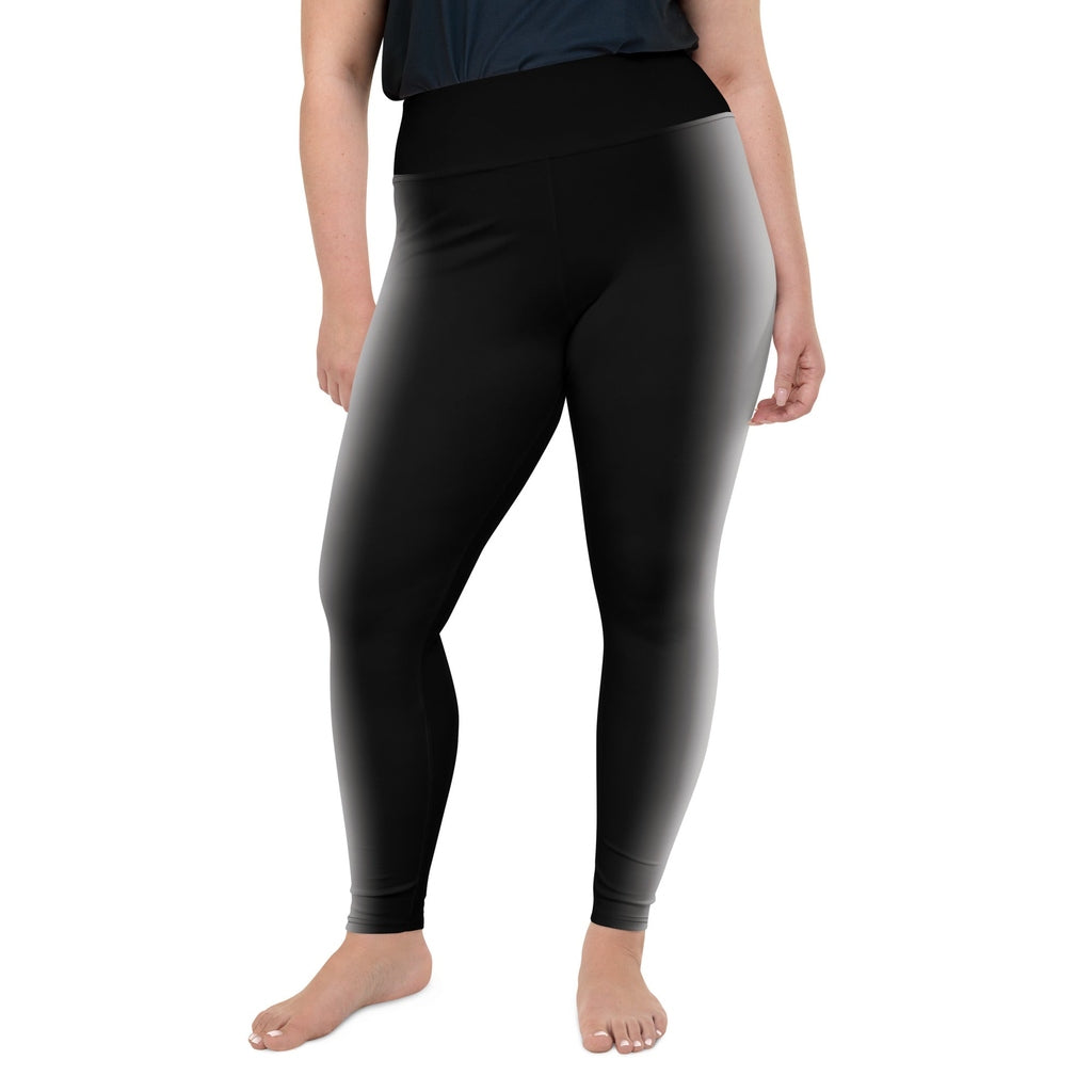 Ombre Optical Illusion Slimming Plus Size Leggings