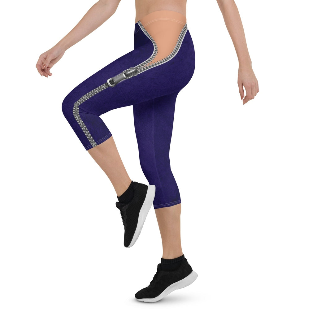 Open Zipper Capris
