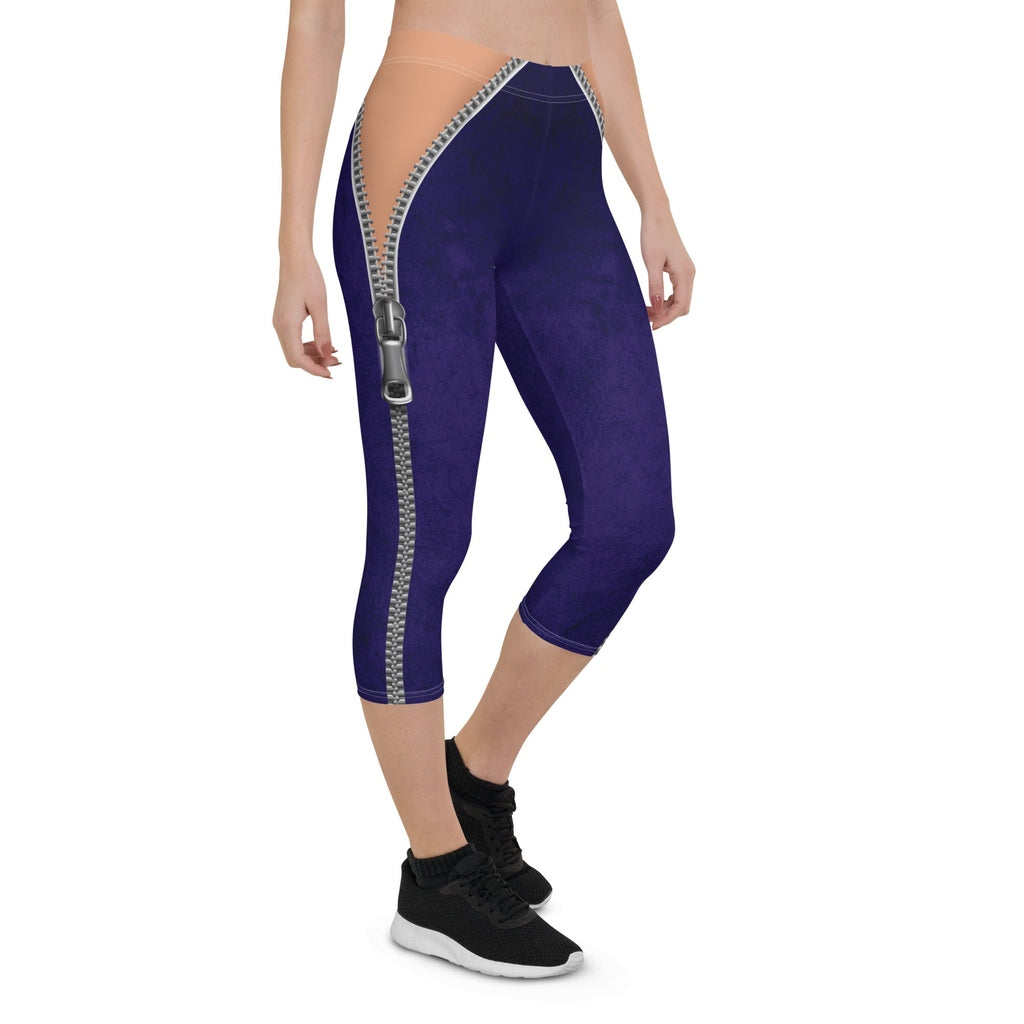 Open Zipper Capris